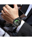 WATCHVERSE Men's Car Wheel Watch with Spinning Car Rim Hub Design|| Analog Stainless Steel || Quartz Movement